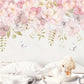 Fototapete mit kleinen rosa Blüten „Blütenhauch in Rosé“