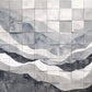 3D-Fototapete mit abstraktem geometrischem Muster „Quadrate“