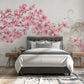 Fototapete im asiatischen Stil mit Blumen und blühendem Magnolienzweig „Magnolienflüstern“