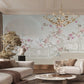 Moderne Fototapete mit Blumen, für das Interieur „Blütenpoesie“