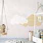 Fototapete mit Wolken in Pastellfarben fürs Kinderzimmer „Wolkenzauber“