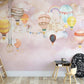 Fototapete in Rosatönen mit Luftballons für Mädchenzimmer „Ballontraum“