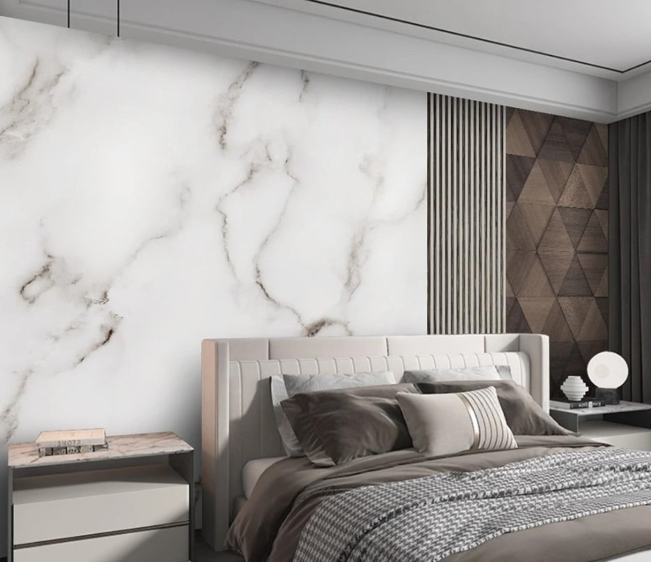 Abstrakte Fototapete mit Farbverläufen, temporäre Fototapete für Schlafzimmer oder Wohnzimmer „Sanfte Strömung“