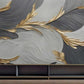 Abstrakte 3D Fototapete in Grau-Gold „Graue Eleganz“