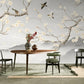 Orientalische Wandtapete mit Vögeln und blühender Magnolie „Magnoliengarten“
