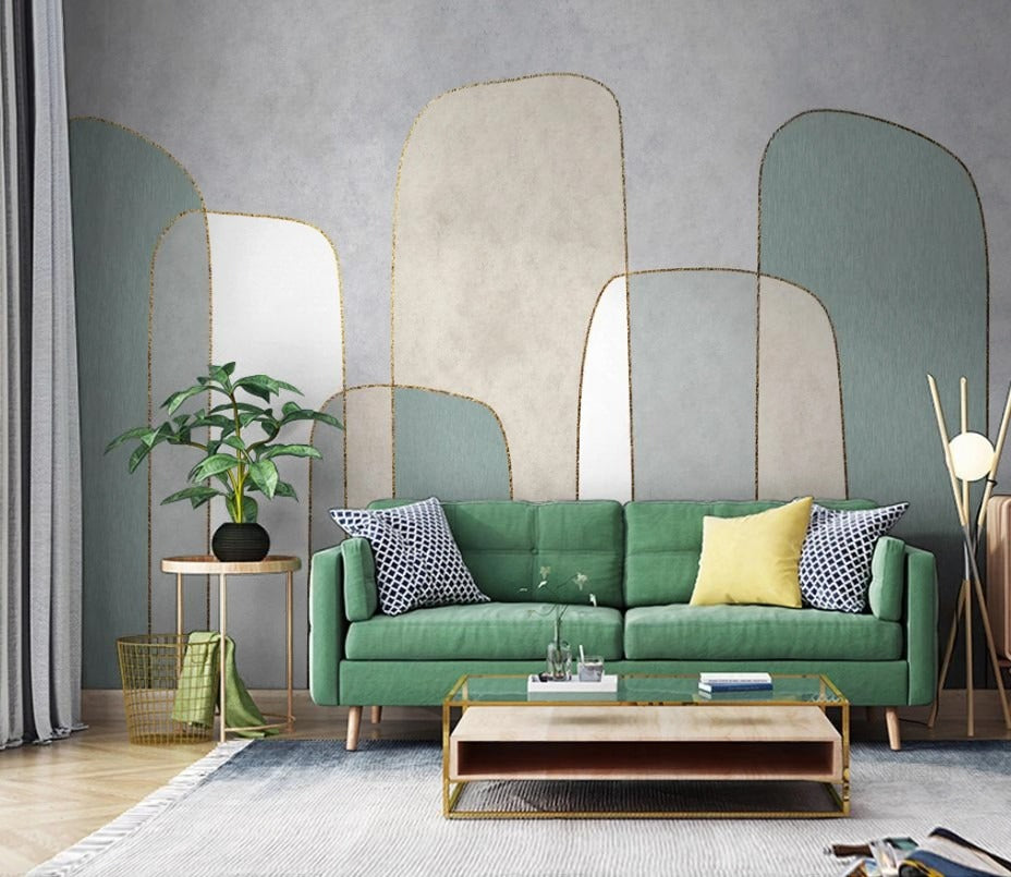 Abstrakte Wandtapete in Pastellfarben „Pastelltraum“