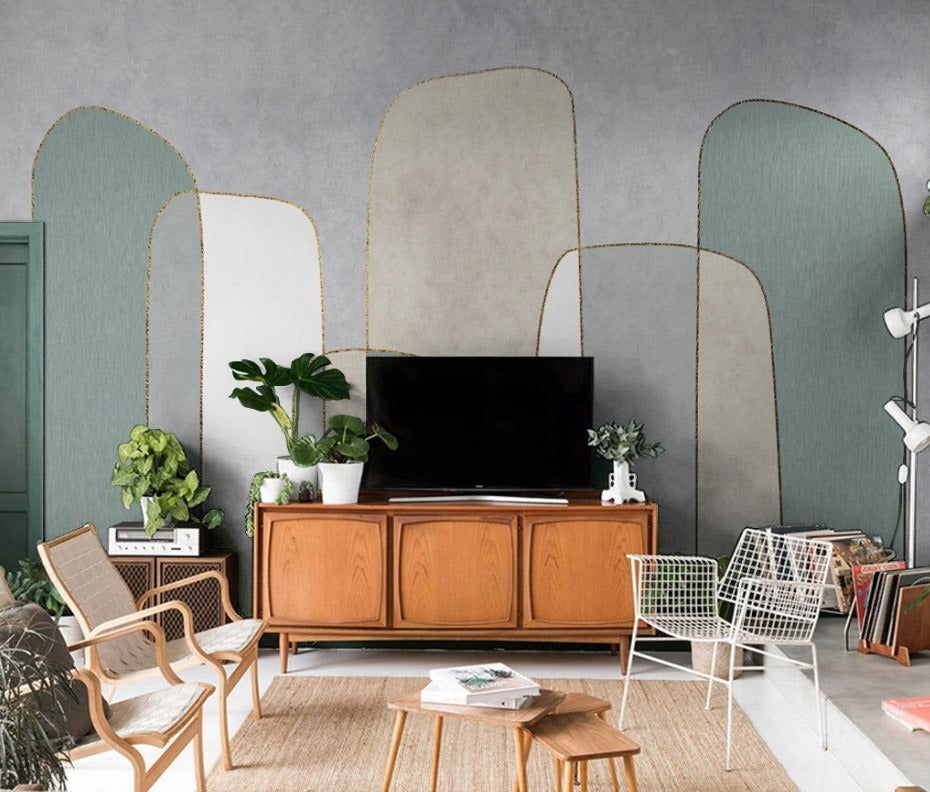 Abstrakte Wandtapete in Pastellfarben „Pastelltraum“