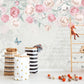 Blumen-Fototapete mit Rosen, elegant, modern für Schlafzimmer und Wohnzimmer „Rosenblüte“