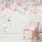 Blumen-Fototapete mit Rosen, elegant, modern für Schlafzimmer und Wohnzimmer „Rosenblüte“