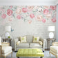 Blumen-Fototapete mit Rosen, elegant, modern für Schlafzimmer und Wohnzimmer „Rosenblüte“