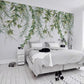 Selbstklebende Fototapete mit grünen Pflanzen, modern, stilvoll für Wohnzimmer und Schlafzimmer „Grüne Oase“