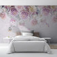 Fototapete mit hängenden Rosen, zart, elegant, selbstklebend für Schlafzimmer über dem Bett „Rosenschleier“