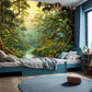 Kinder-Fototapete mit Waldmotiv, leuchtend grüne Fototapete fürs Kinderzimmer „Zauberwald“