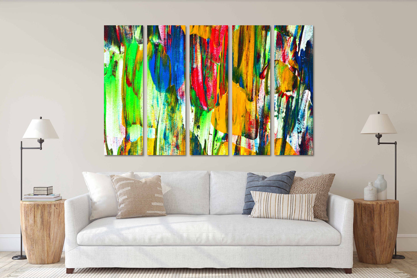 Abstrakte Wandkunst Gemälde auf Leinwand, Wohnwanddekor, abstrakter Druck, mehrteilige Wandkunst abstrakte Leinwand trendige Wandkunst Moderne Wandkunst