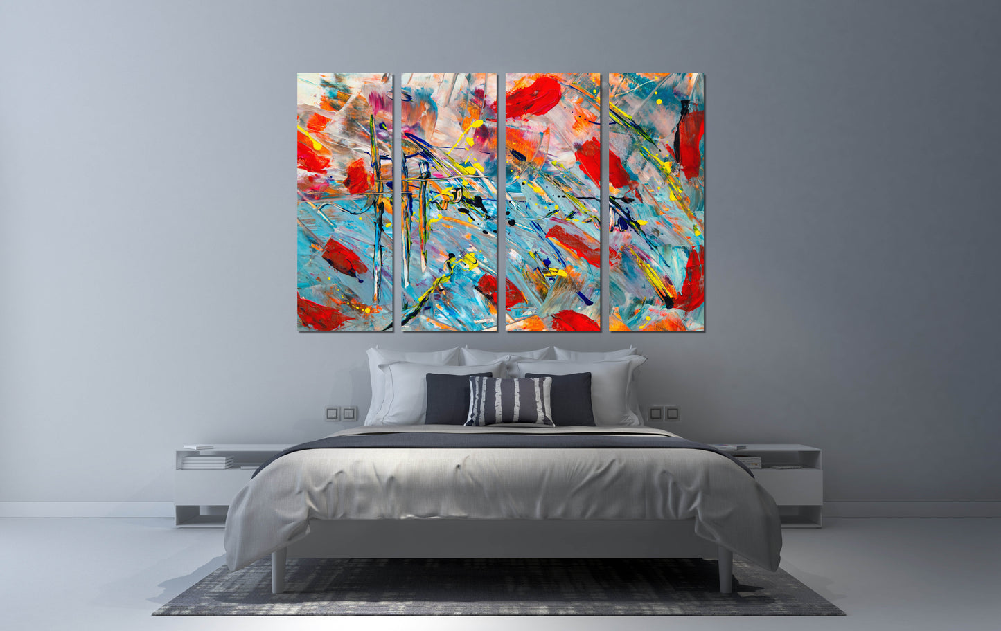 Pour Painting Moderne abstrakte Kunst Ästhetisches Raumdekor Abstrakte Wandkunst Gemälde Leinwand Luxus Wandkunst Leinwandgemälde abstrakter Druck