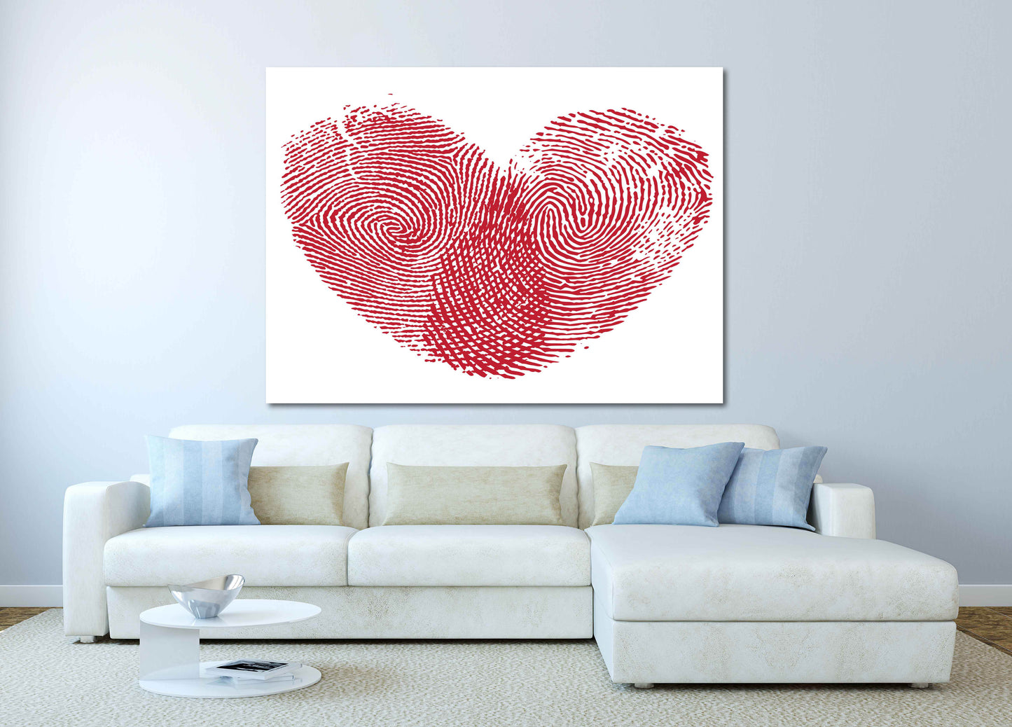 Rotes Herz Wandkunst, Liebesgemälde auf Leinwand, Herz Wanddekoration, Wohnzimmer Kunst moderne abstrakte Kunst