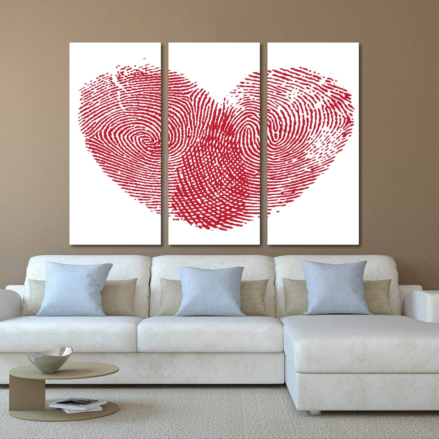 Rotes Herz Wandkunst, Liebesgemälde auf Leinwand, Herz Wanddekoration, Wohnzimmer Kunst moderne abstrakte Kunst