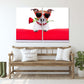 Liebes-Wandbilder auf Leinwand, Valentinstagsgeschenk, Liebesbild, Haustiergemälde, Valentinstagshund, Herz-Wanddekor, Rotes Herz-Wandbild