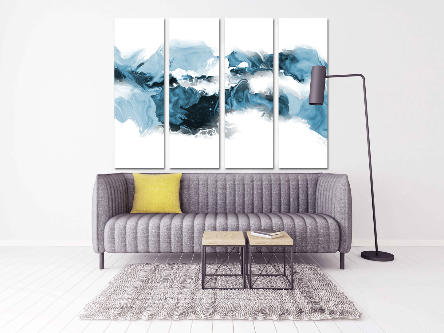 Abstrakte Wandkunst Gemälde auf Leinwand, minimalistische Wandkunst, moderne abstrakte Kunst, riesige Wandkunst Wandbehang Dekor Multi Panel Wandkunst