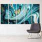 Marmor-Wand-Dekor Marmor Leinwand abstrakte abstrakte Wandkunst Gemälde auf Leinwand Multi-Panel-Wand-Kunst Marmor Leinwand Pour Malerei