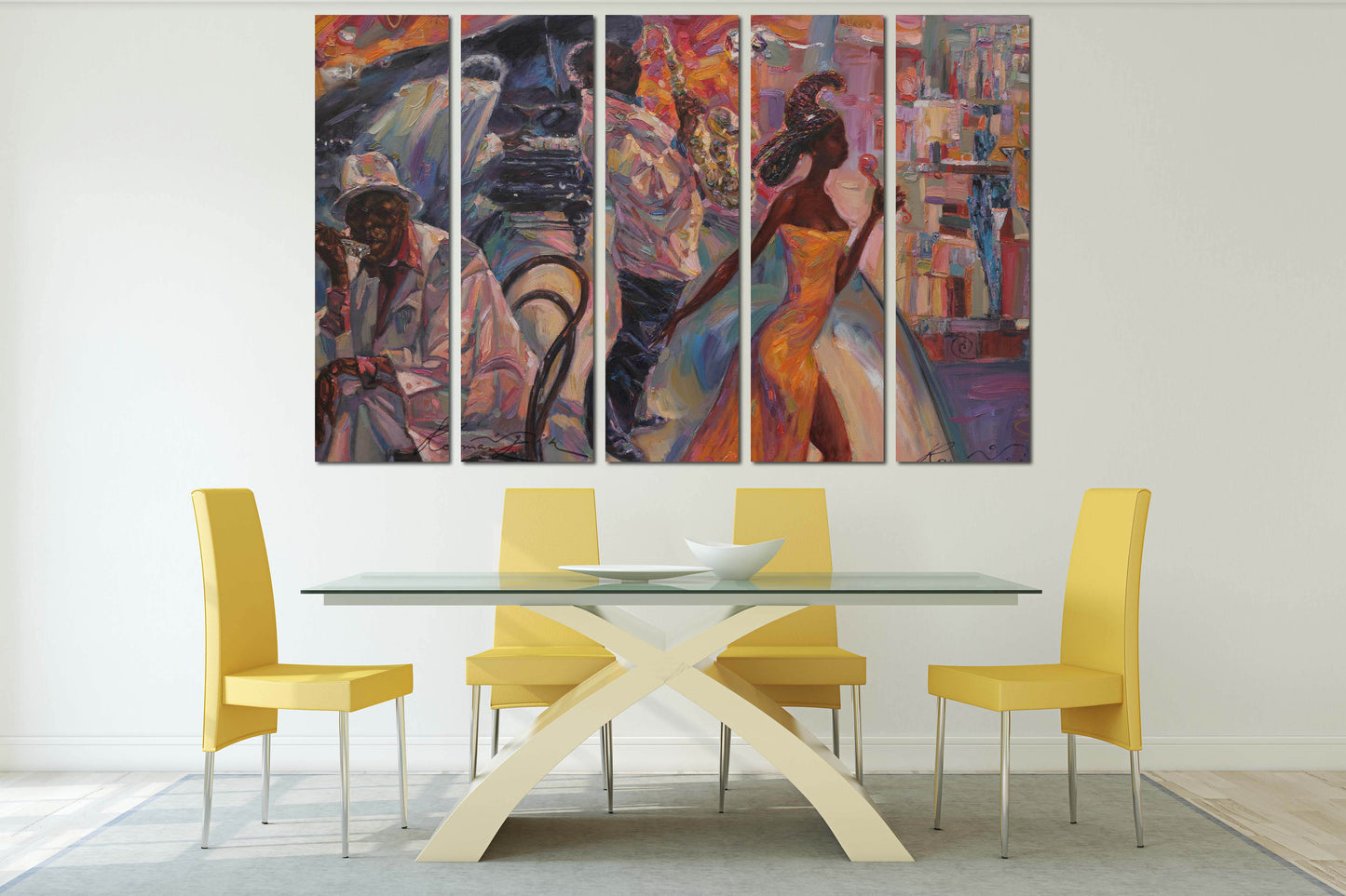 Musik Wandkunst Jazz Wanddekoration Jazz Club Dekor Afroamerikanische Wandkunst Schwarze Frau Wandkunst Saxophon Wandkunst Jazz Leinwanddruck