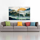 Blue Ridge Mountains Abstrakte Wandkunst Gemälde auf Leinwand Natur Wandkunst Japanische Kunst Leinwand Berge Wandkunst Rauchberge Geschenk