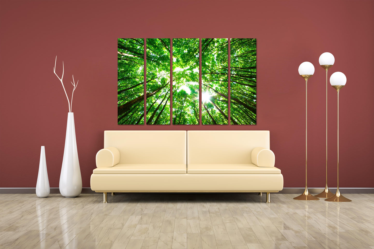 Baumspitze Wandkunst Wald Wandkunst Baum Ast Druck Home Wanddekoration Leinwandgemälde Bauernhaus Wanddekoration Multi Panel Wandkunst