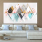 Geometrische Wandkunst Abstrakte Wandkunst Gemälde auf Leinwand Home Wanddekoration Leinwandgemälde Große Wandkunst Multi Panel Wandkunst