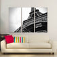 Paris Wandkunst Eiffelturm Wandaufkleber große Leinwandkunst Schwarz-Weiß-Kunst extra große Wandkunst Leinwand Wandkunst Multi-Panel-Wandkunst