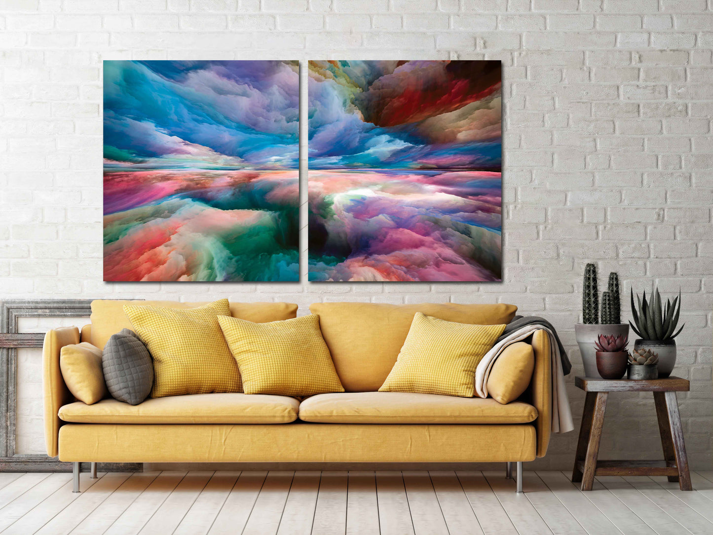 Mehrteilige Wandkunst, abstrakte Leinwand, trendige Wandkunst, Abstrakte Wandkunstgemälde auf Leinwand, Wohnwanddekoration, abstrakter Druck, moderne Wandkunst