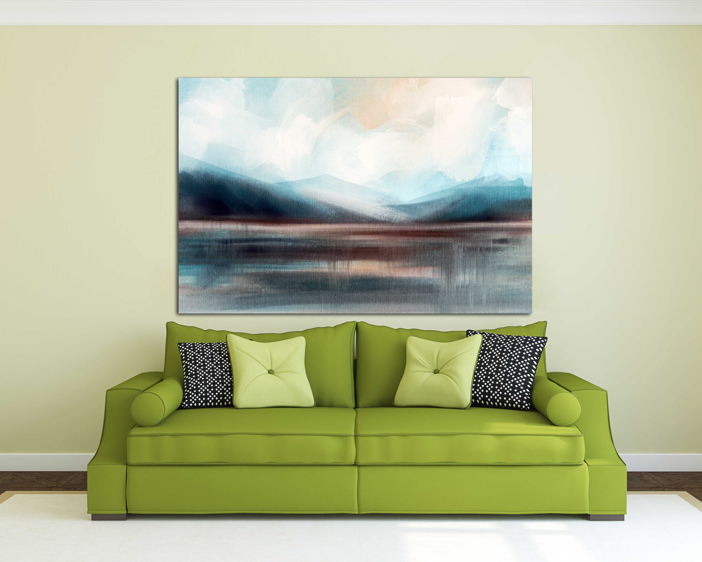 Berg Line Art Wanddruck Große abstrakte Kunst Abstrakte Wandkunst Gemälde auf Leinwand Natur Wandkunst Home Wanddekoration minimalistische Wandkunst