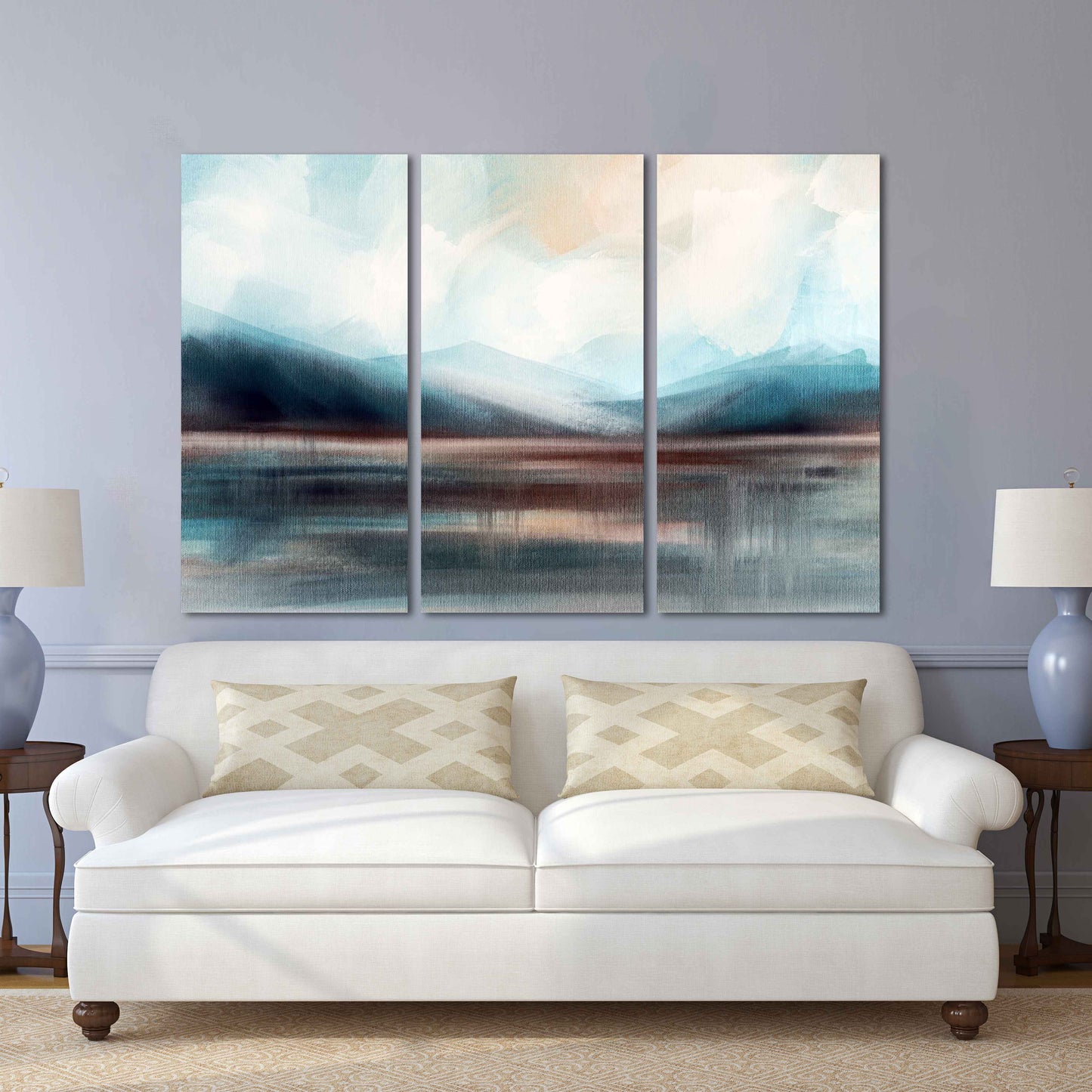 Berg Line Art Wanddruck Große abstrakte Kunst Abstrakte Wandkunst Gemälde auf Leinwand Natur Wandkunst Home Wanddekoration minimalistische Wandkunst