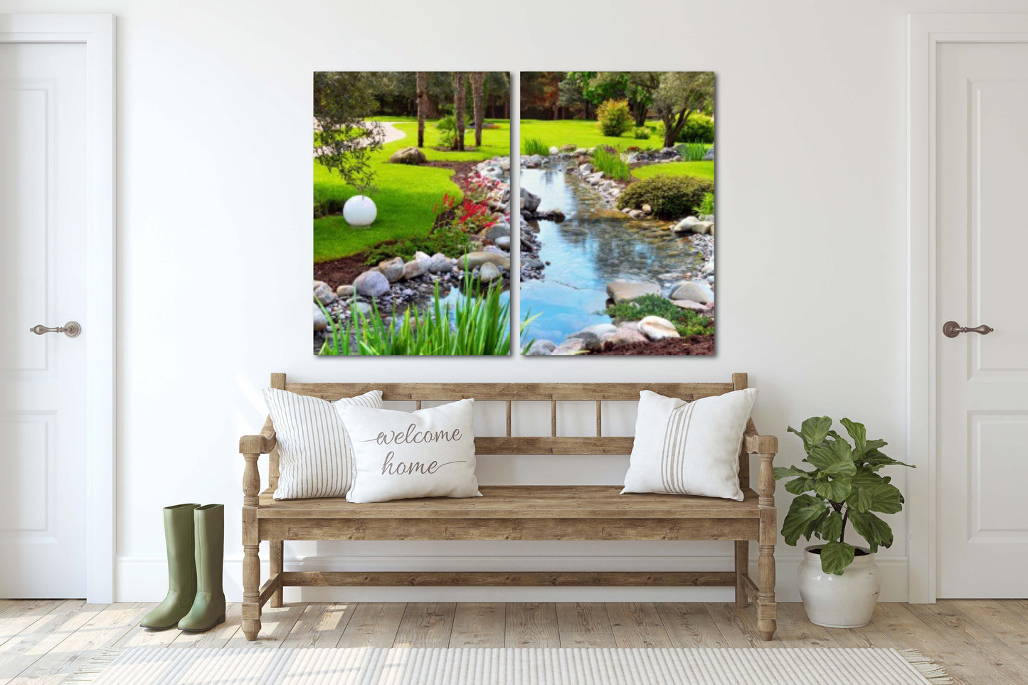 Druck Wandkunst Naturgemälde Wald Wandkunst Gemälde auf Leinwand Wohnwand Dekor Holz Wandkunst extra große Wandkunst