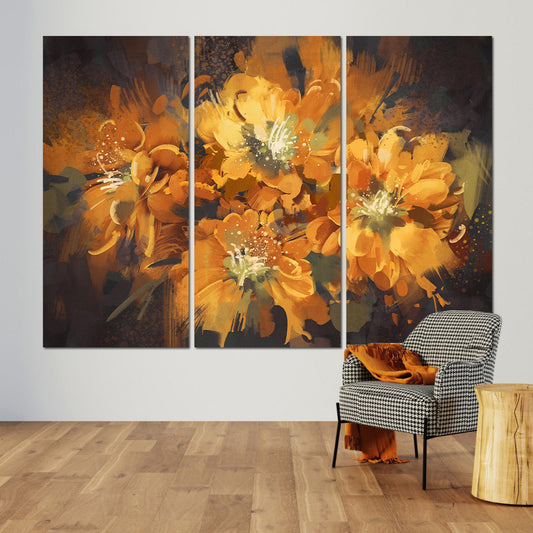 Vintage Blumen Ölgemälde Blumen Wandkunst Home Wand Dekor Leinwand Malerei Wandkunst Boho Blumen Blumen Leinwand Wohnzimmer Wandkunst