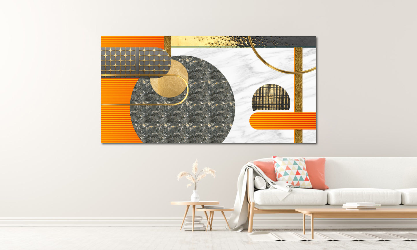 Geometrische Wandkunst Moderne abstrakte Kunst Abstrakter Kunstdruck Mehrteilige Leinwand Wanddekoration Abstrakte Wandkunst Abstrakte Malerei