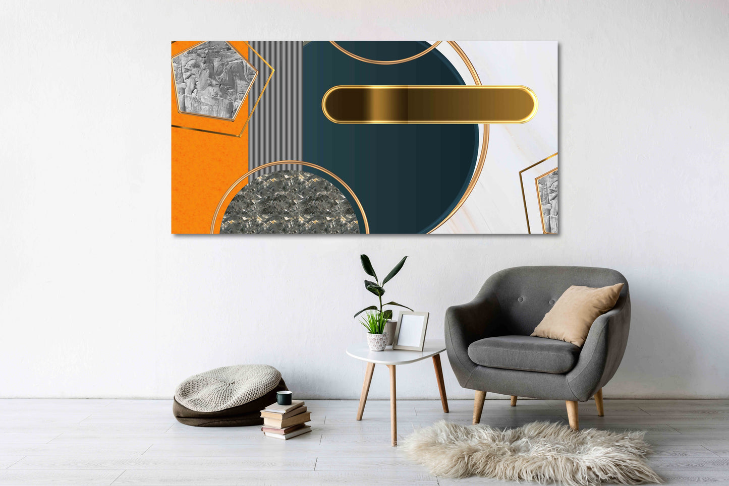 Geometrische Wandkunst Moderne abstrakte Kunst Abstrakter Kunstdruck Mehrteilige Leinwand Wanddekoration Abstrakte Wandkunst Abstrakte Malerei