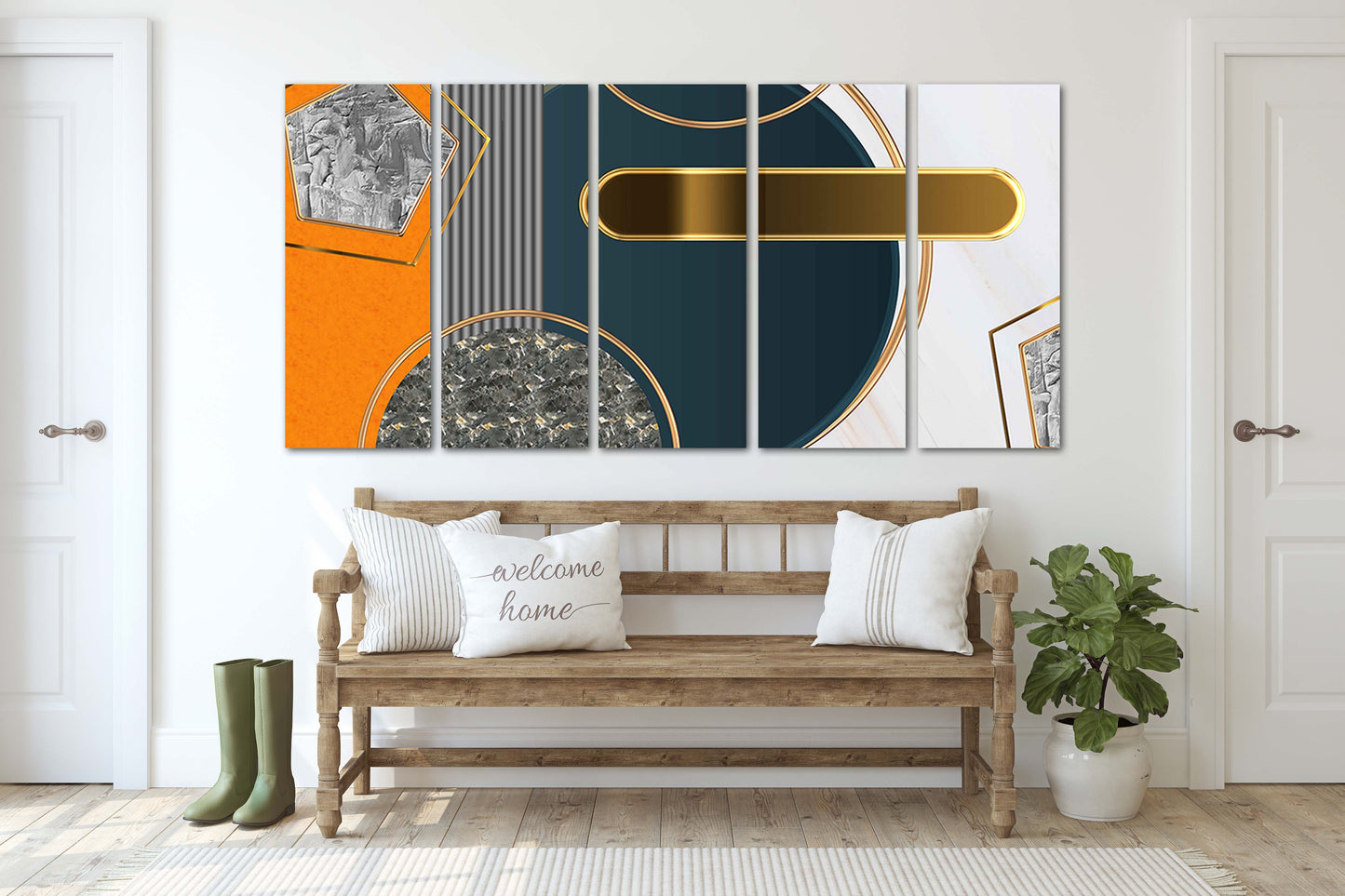 Geometrische Wandkunst Moderne abstrakte Kunst Abstrakter Kunstdruck Mehrteilige Leinwand Wanddekoration Abstrakte Wandkunst Abstrakte Malerei