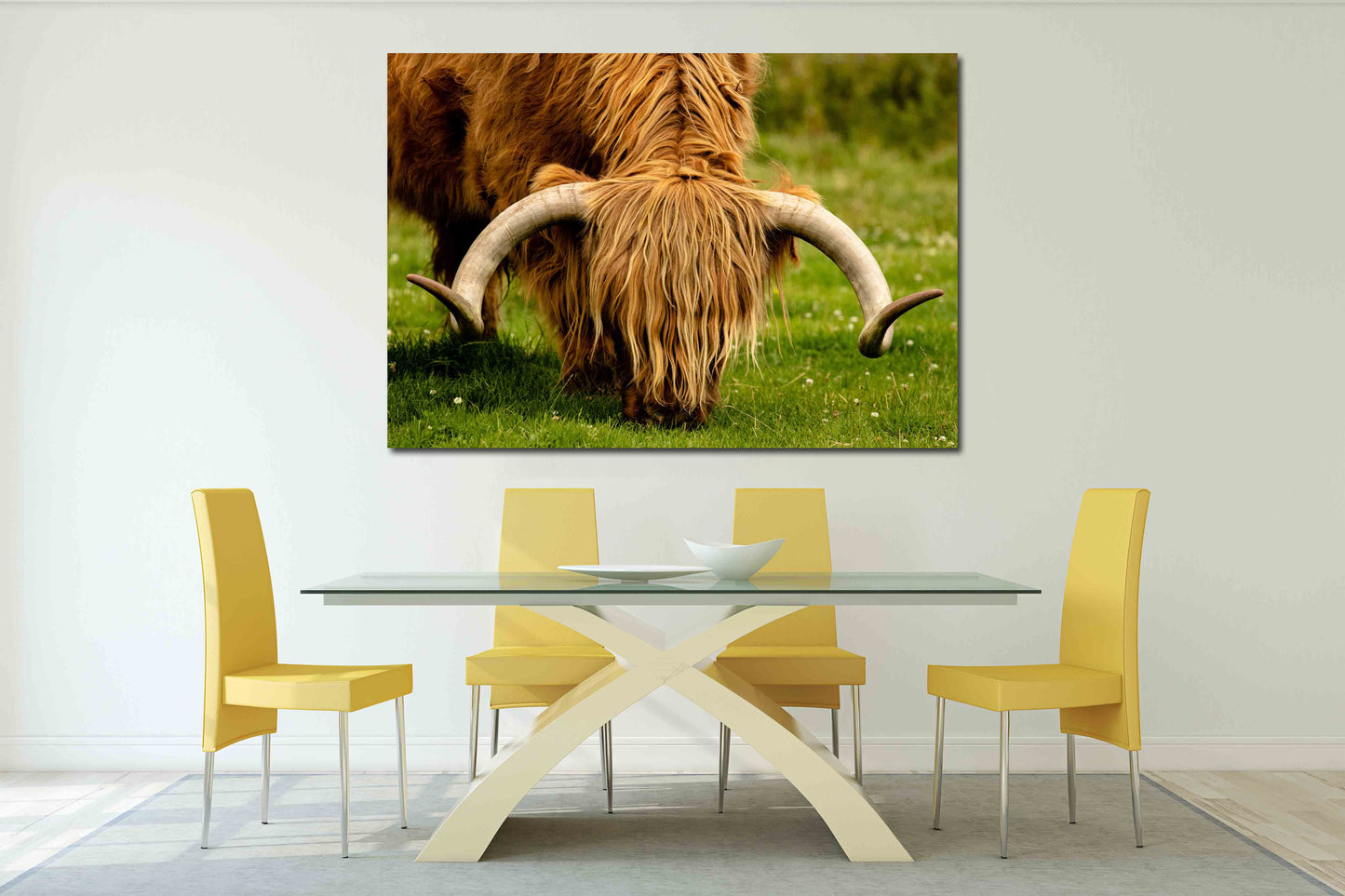 Bull Print Home Wand Dekor Schlafzimmer Tier Malerei Wildes Tier für Schlafzimmer Wohnzimmer Küche Wandkunst