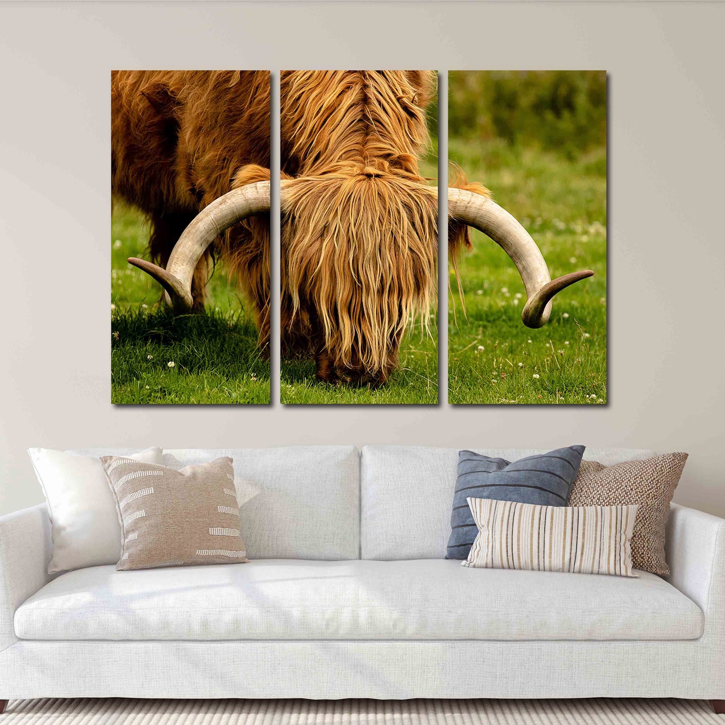 Bull Print Home Wand Dekor Schlafzimmer Tier Malerei Wildes Tier für Schlafzimmer Wohnzimmer Küche Wandkunst