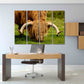 Bull Print Home Wand Dekor Schlafzimmer Tier Malerei Wildes Tier für Schlafzimmer Wohnzimmer Küche Wandkunst