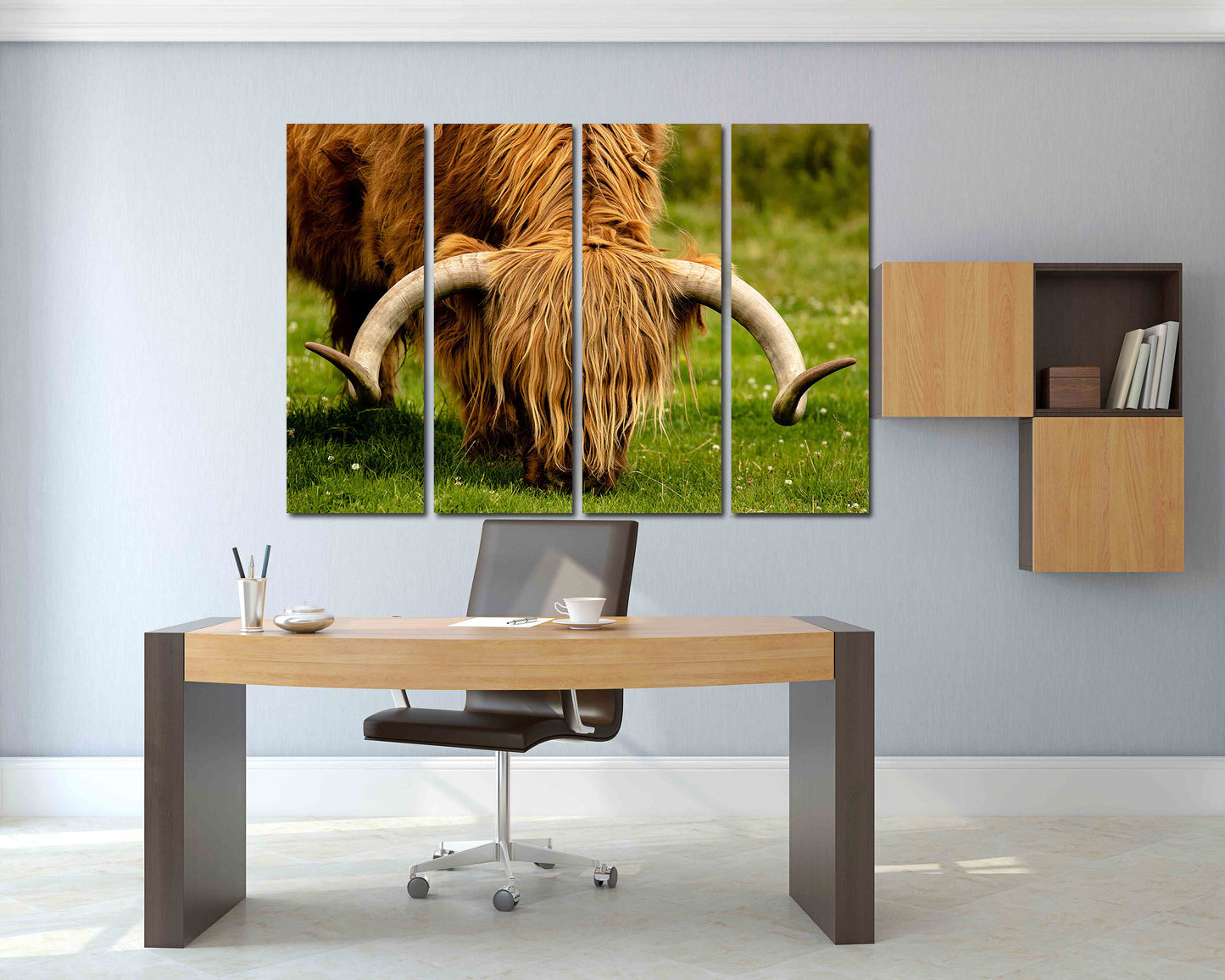 Bull Print Home Wand Dekor Schlafzimmer Tier Malerei Wildes Tier für Schlafzimmer Wohnzimmer Küche Wandkunst