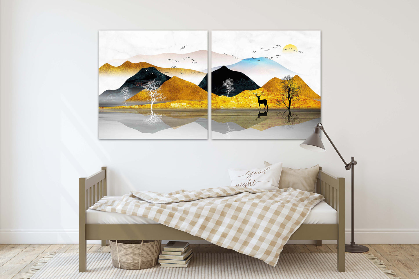 Felsen und Berge Gerahmte Wandkunst Berge Modernes abstraktes Leinwandgemälde Wanddekoration Outdoor Berge Wandkunst