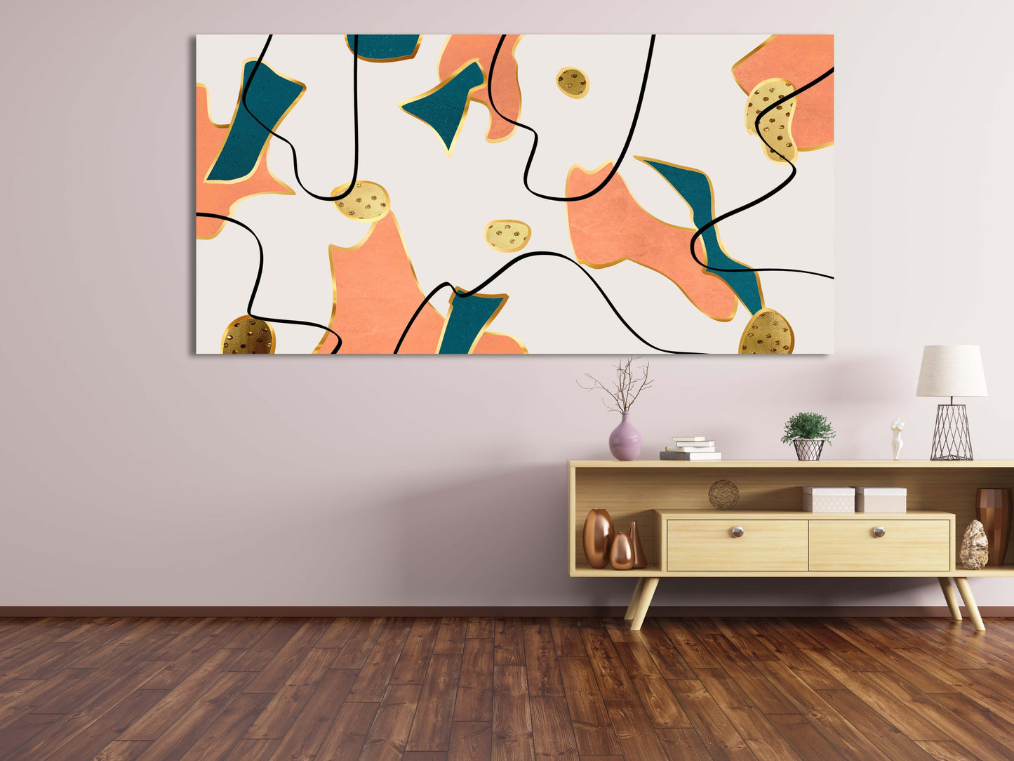 Abstrakte Wandkunst Abstrakte Malerei Wanddekoration für Zuhause Moderne abstrakte Kunst Mehrteilige Leinwand-Wandkunst Leinwandgemälde