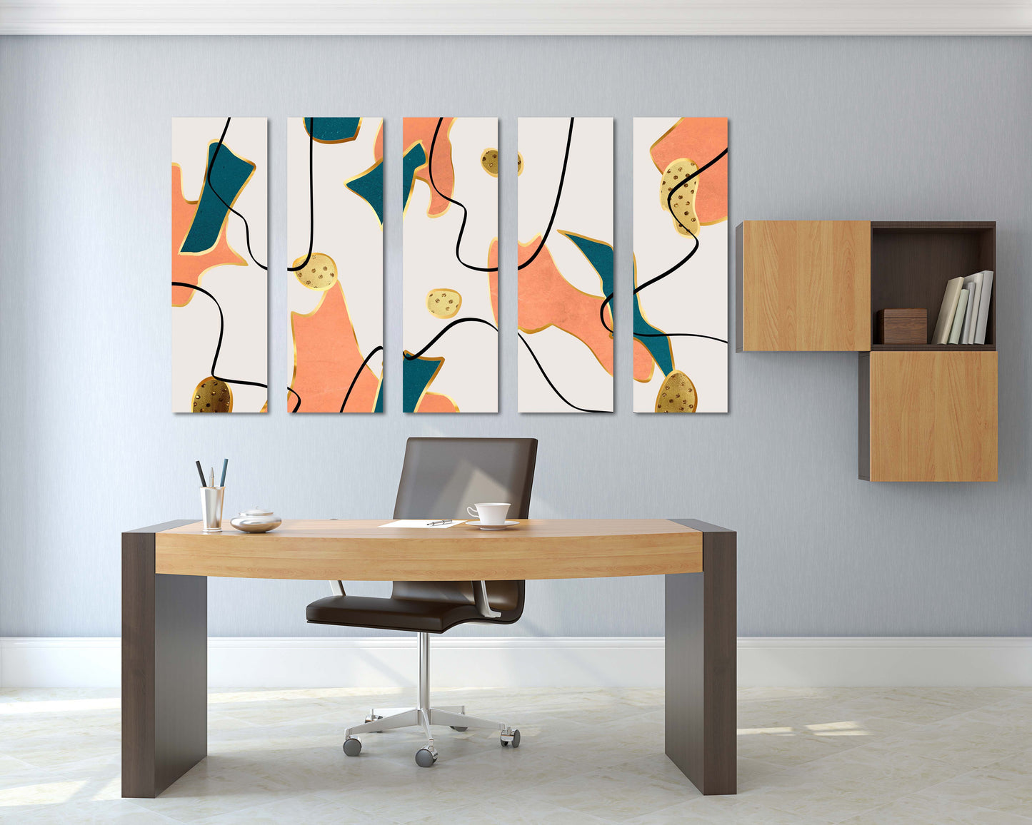 Abstrakte Wandkunst Abstrakte Malerei Wanddekoration für Zuhause Moderne abstrakte Kunst Mehrteilige Leinwand-Wandkunst Leinwandgemälde