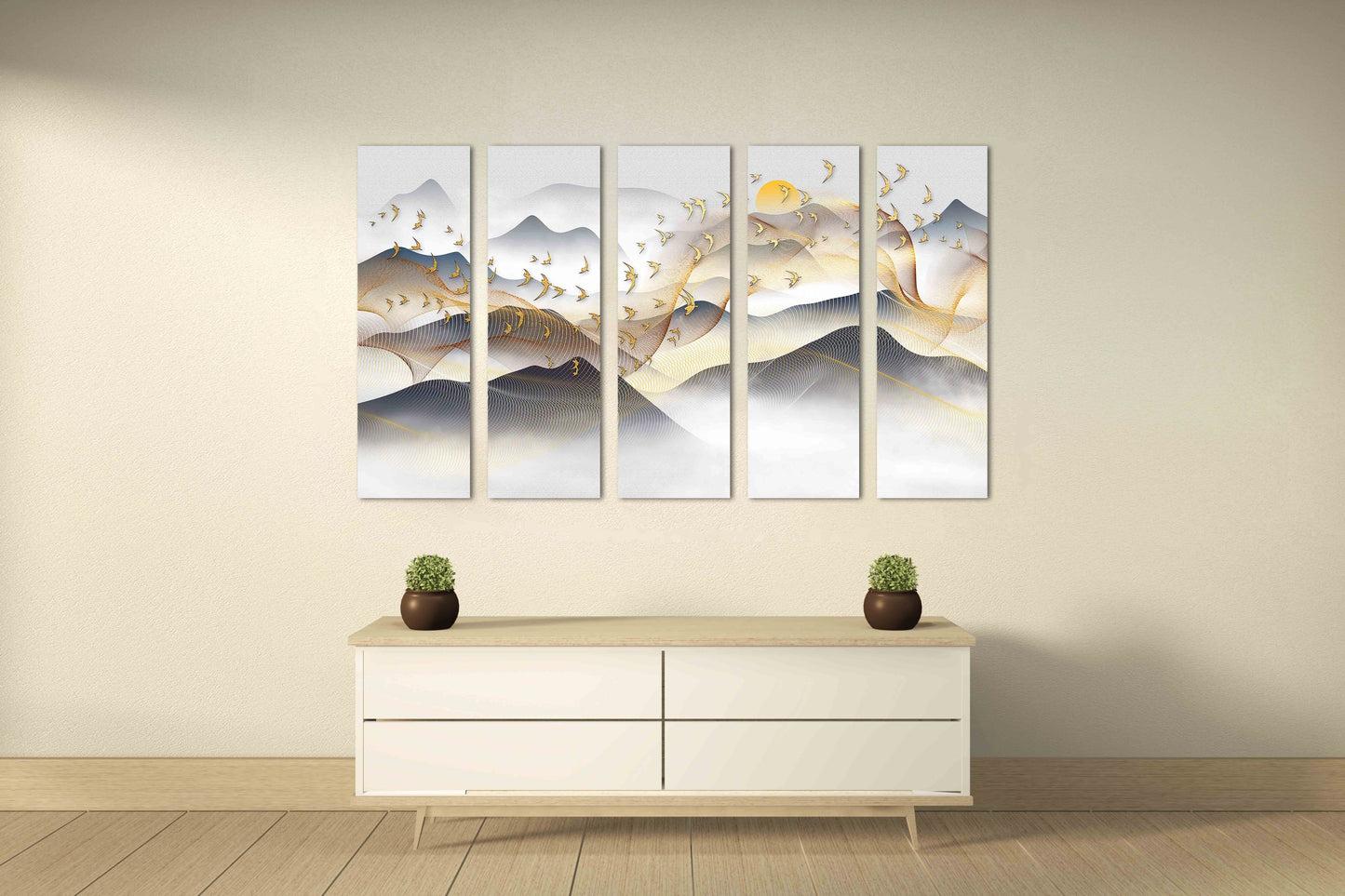 Felsen und Berge Gerahmte Wandkunst Berge Leinwandgemälde Bergwanddrucke Moderne Abstrakte Leinwand Home Wanddekoration