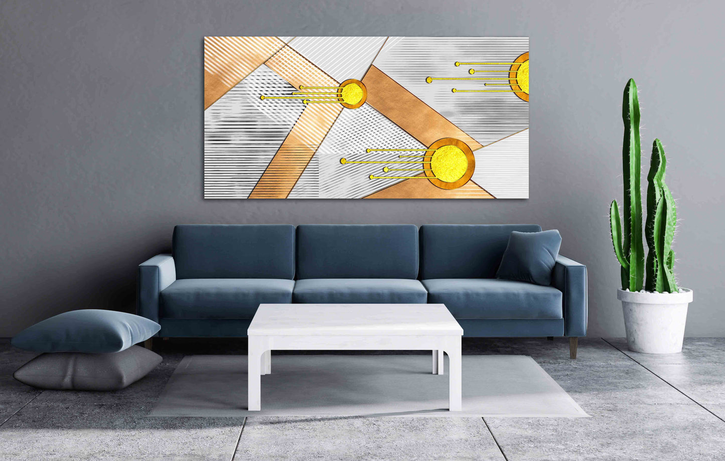 Geometrische Muster Moderne abstrakte Kunst Wandcollage-Set Mehrteilige Leinwand Wandkunst Leinwandgemälde Abstrakte Wandkunst Home