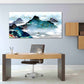 Rauchige Berge Wandkunst Blue Ridge Mountains Wandkunst 3-teilige Leinwand Outdoor Berge Felsen und Berge Leinwandgemälde Home Wanddekoration