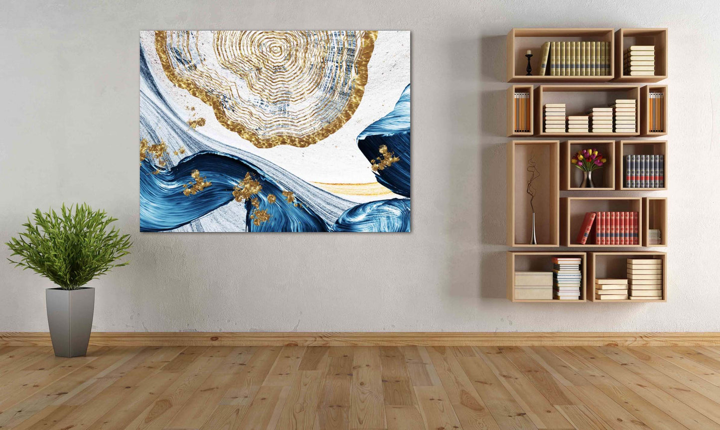 Geometrische Muster Moderne abstrakte Kunst Wandcollage-Set Mehrteilige Leinwand Wandkunst Leinwandgemälde Abstrakte Wandkunst Wohnwanddekor