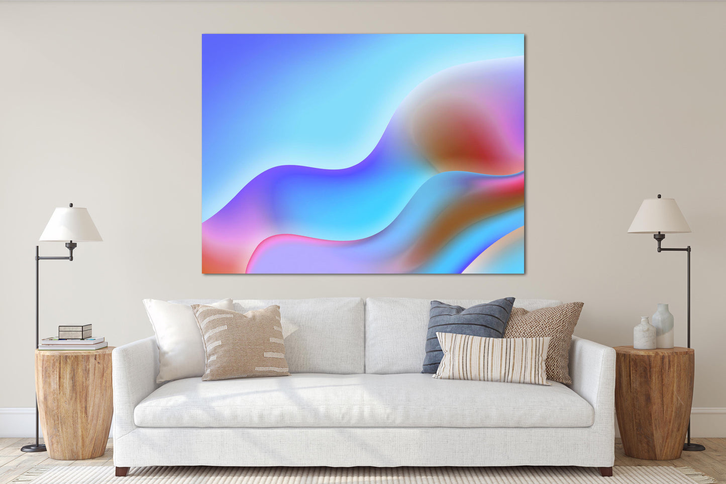 Abstraktes expressionistisches Gemälde, abstraktes farbenfrohes Gemälde, groß, moderne abstrakte Kunst, Wandcollage-Set, abstrakte Wandkunst, Heimwanddekor