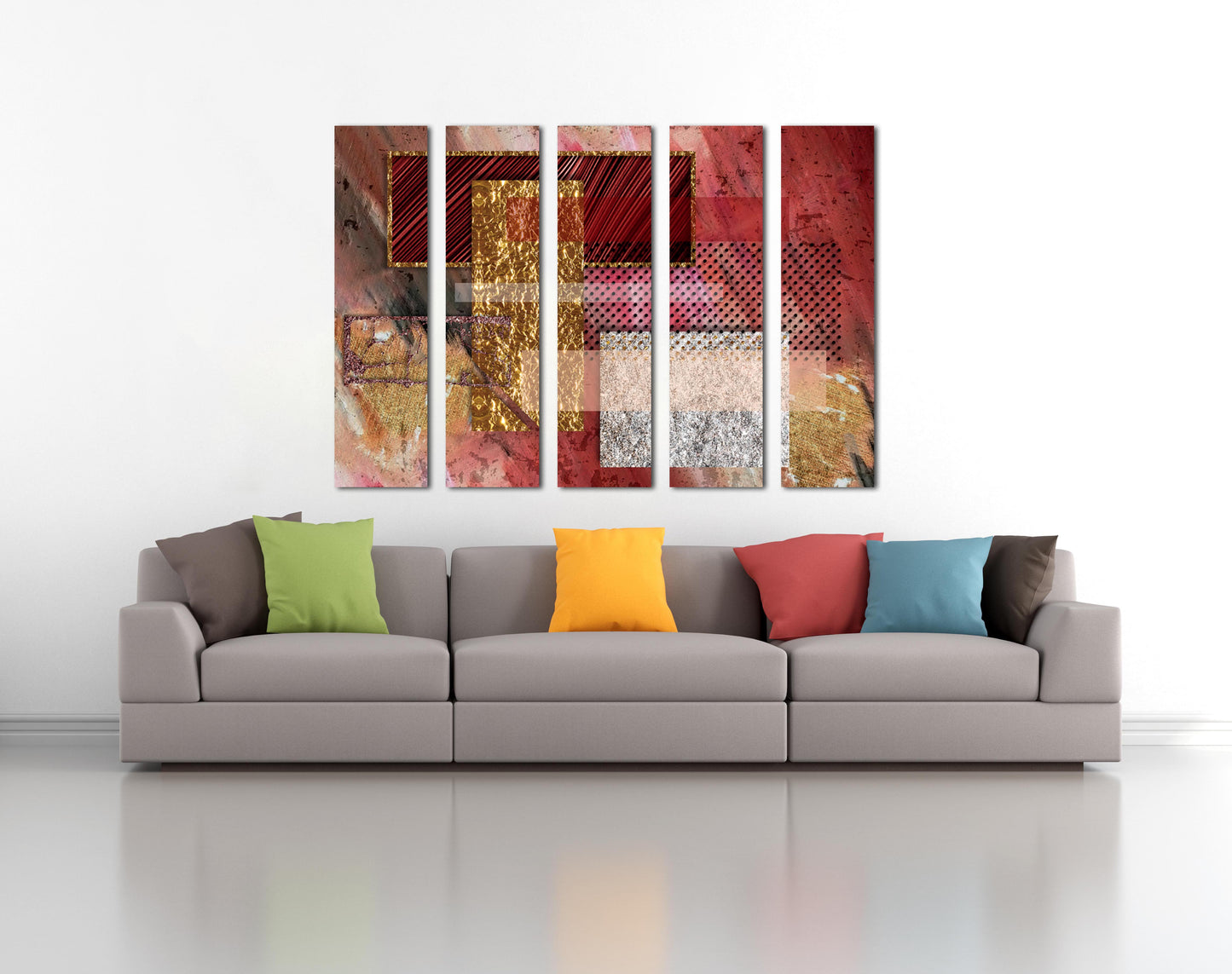 Moderne abstrakte Kunst 3-teilige Rahmenleinwand Mehrteilige Leinwand Wandkunst Leinwandgemälde Abstrakte Wandkunst Wohnwanddekoration